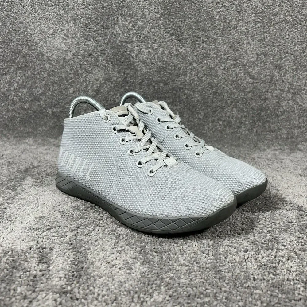 NOBULL Mid Trainers Women’s Size 7.5 Gray Athletic CrossFit Gym Shoes Used